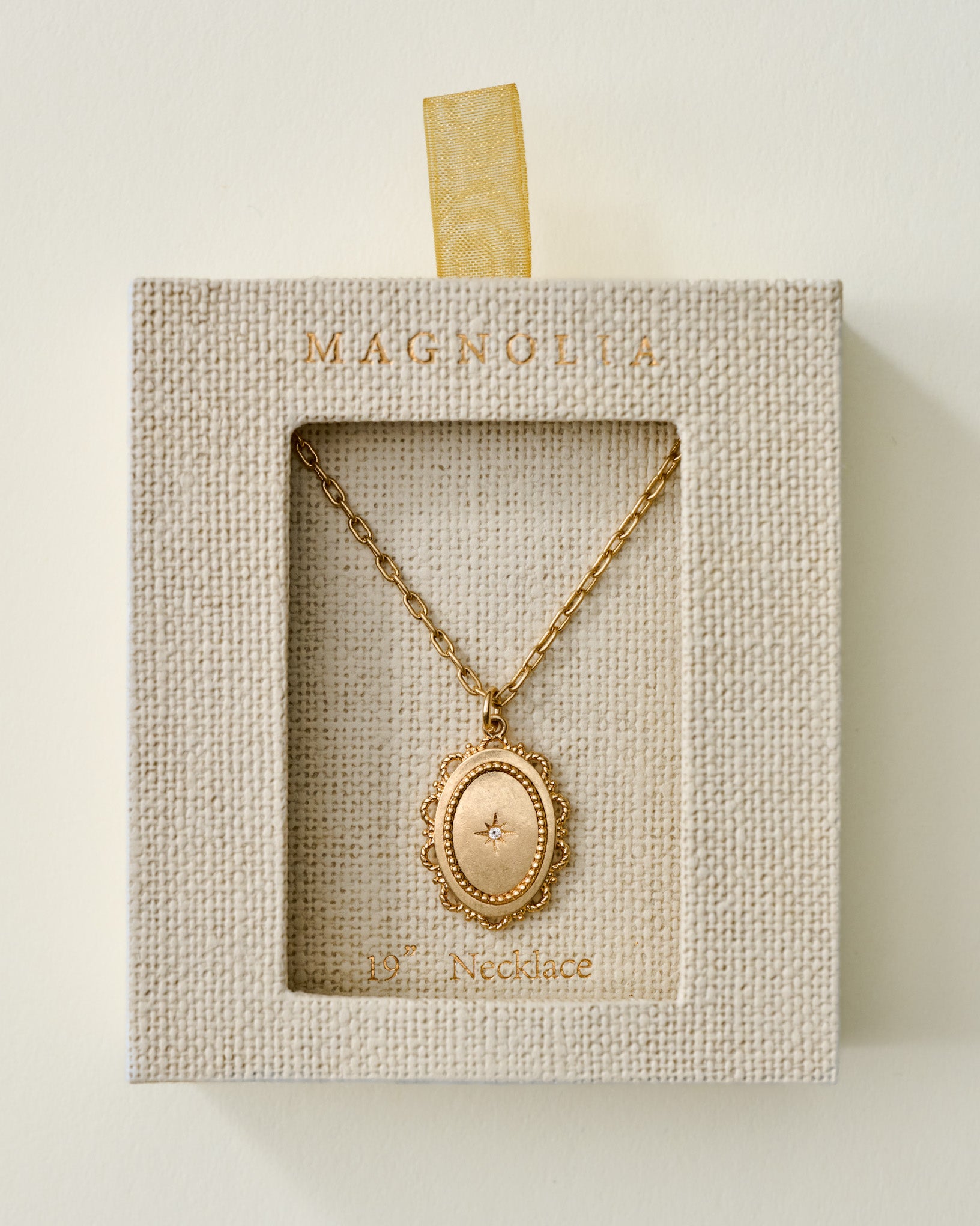 Magnolia Starburst Scalloped Pendant Necklace - Image 2