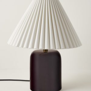 Farrah Table Lamp - Deep Burgundy