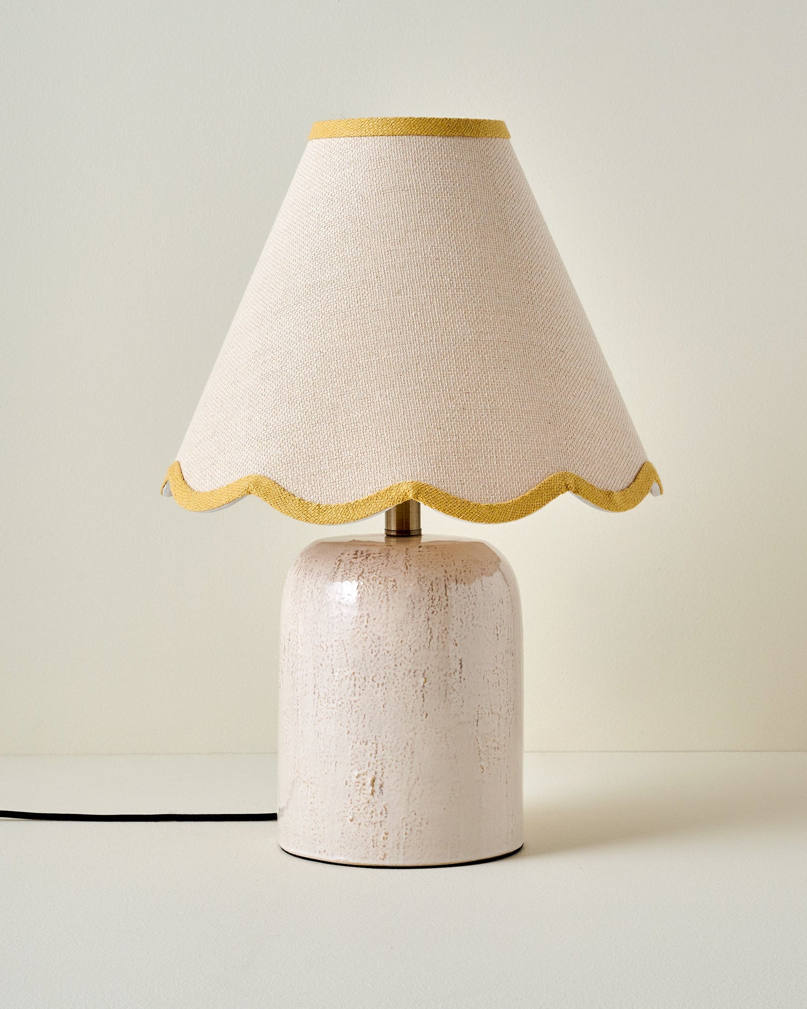Farrah Table Lamp - Textured Cream - Image 9