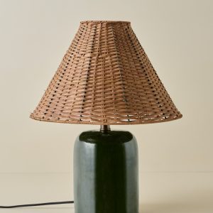 Farrah Table Lamp - Textured Green