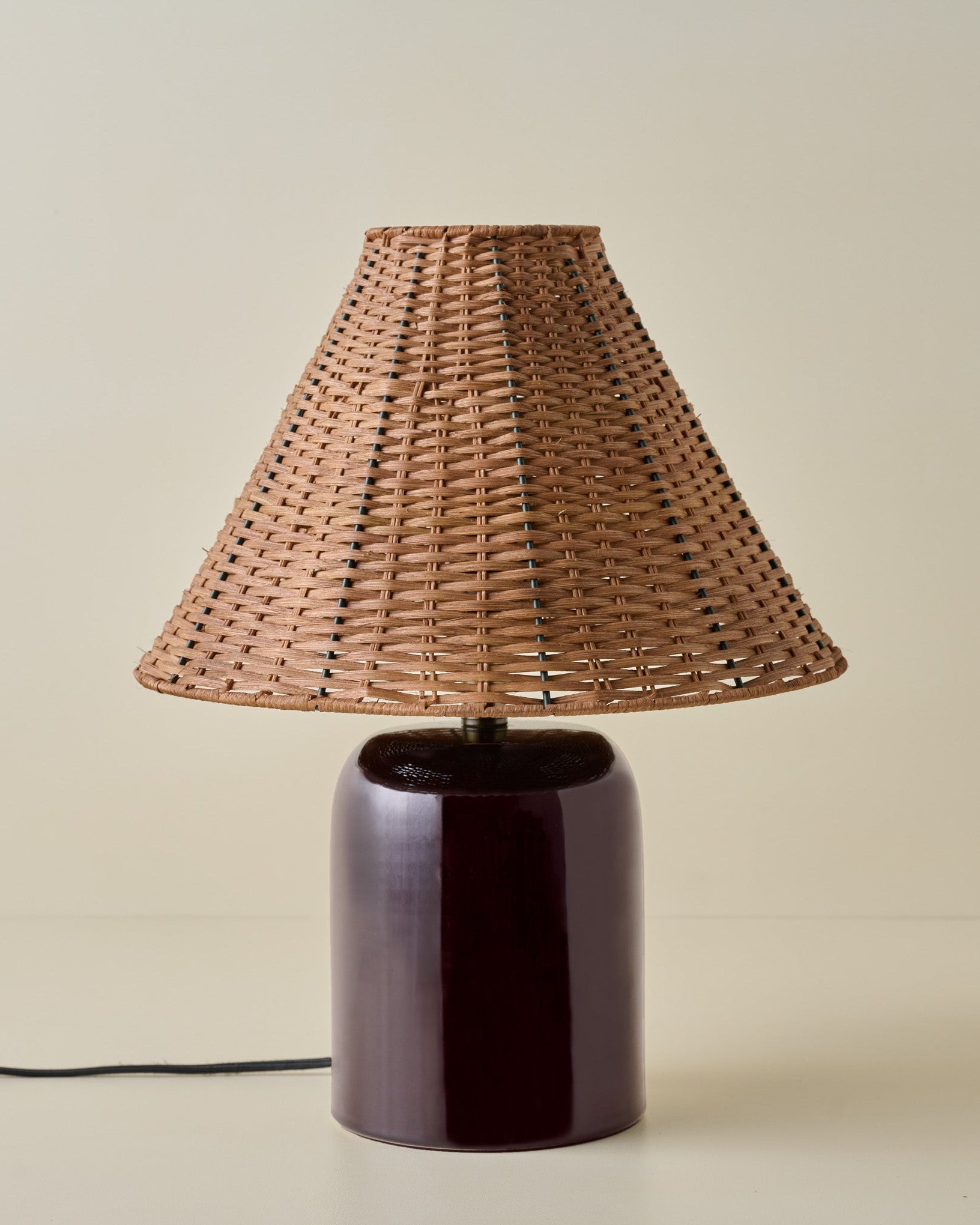 Farrah Table Lamp - Deep Burgundy - Image 3