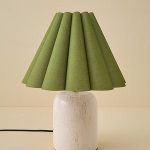 Farrah Table Lamp - Textured Cream