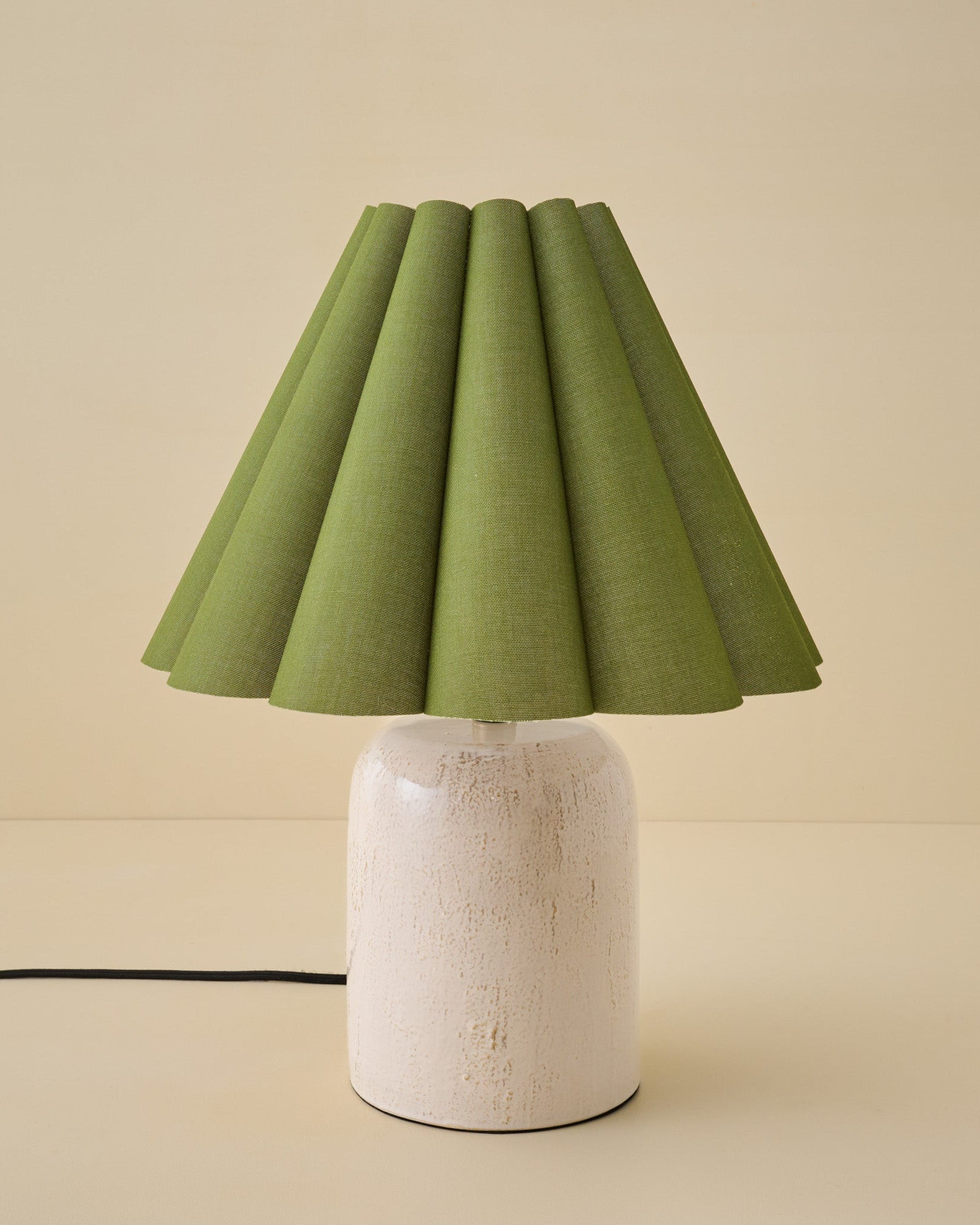 Farrah Table Lamp - Textured Cream