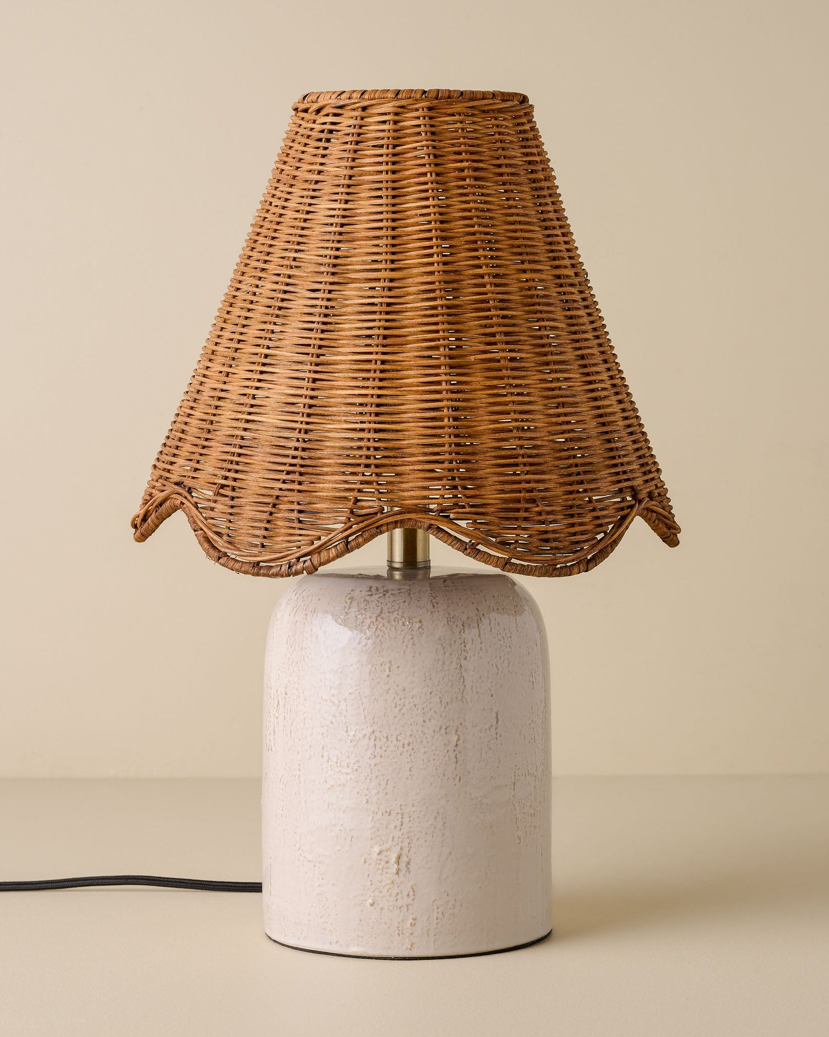 Farrah Table Lamp - Textured Cream - Image 2