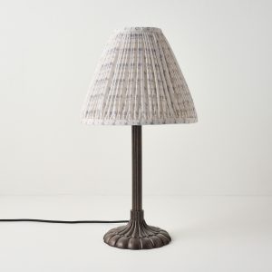 Stella Table Lamp-Bronze Scallop