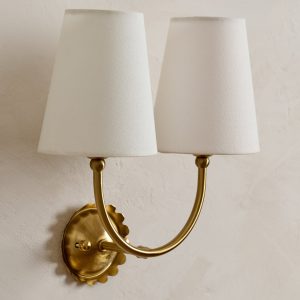 Gemma Antique-Inspired Double Sconce
