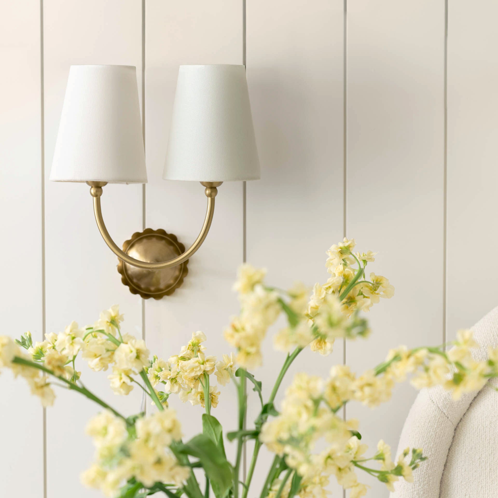 Gemma Antique-Inspired Double Sconce - Image 2