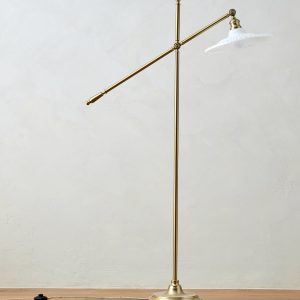 Marjorie Milk Glass Floor Lamp