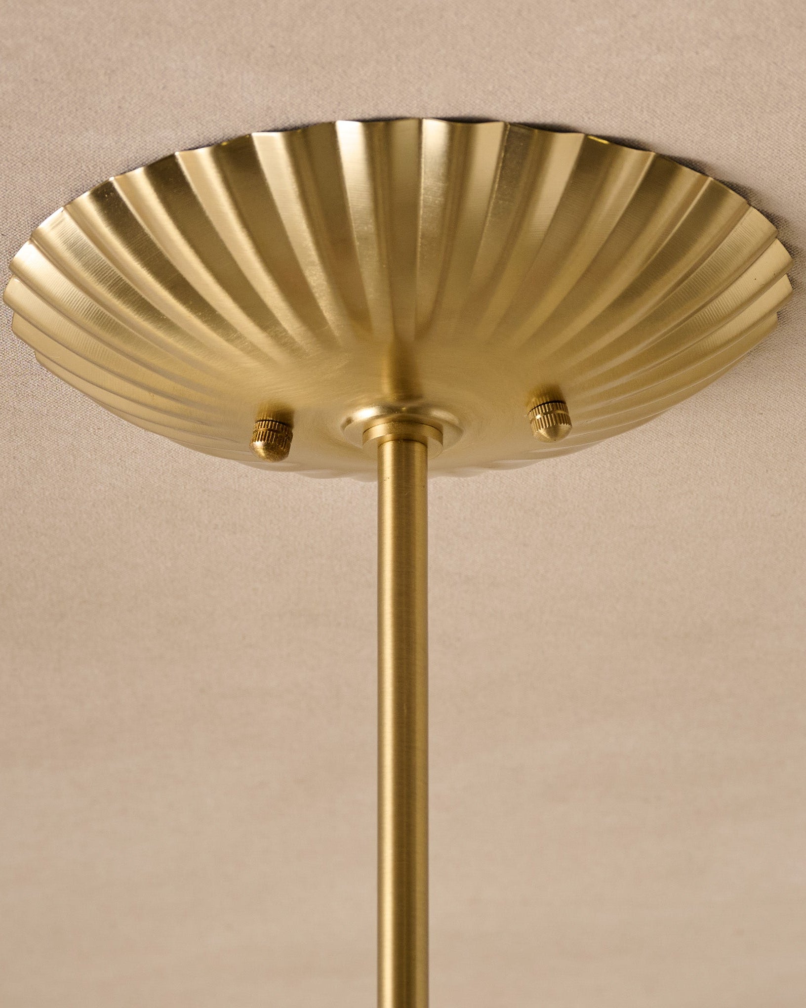 Lucinda Rattan Scallop Linear Chandelier - Image 4