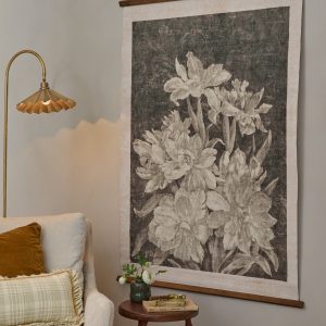 Vintage Bloom Sketch Tapestry