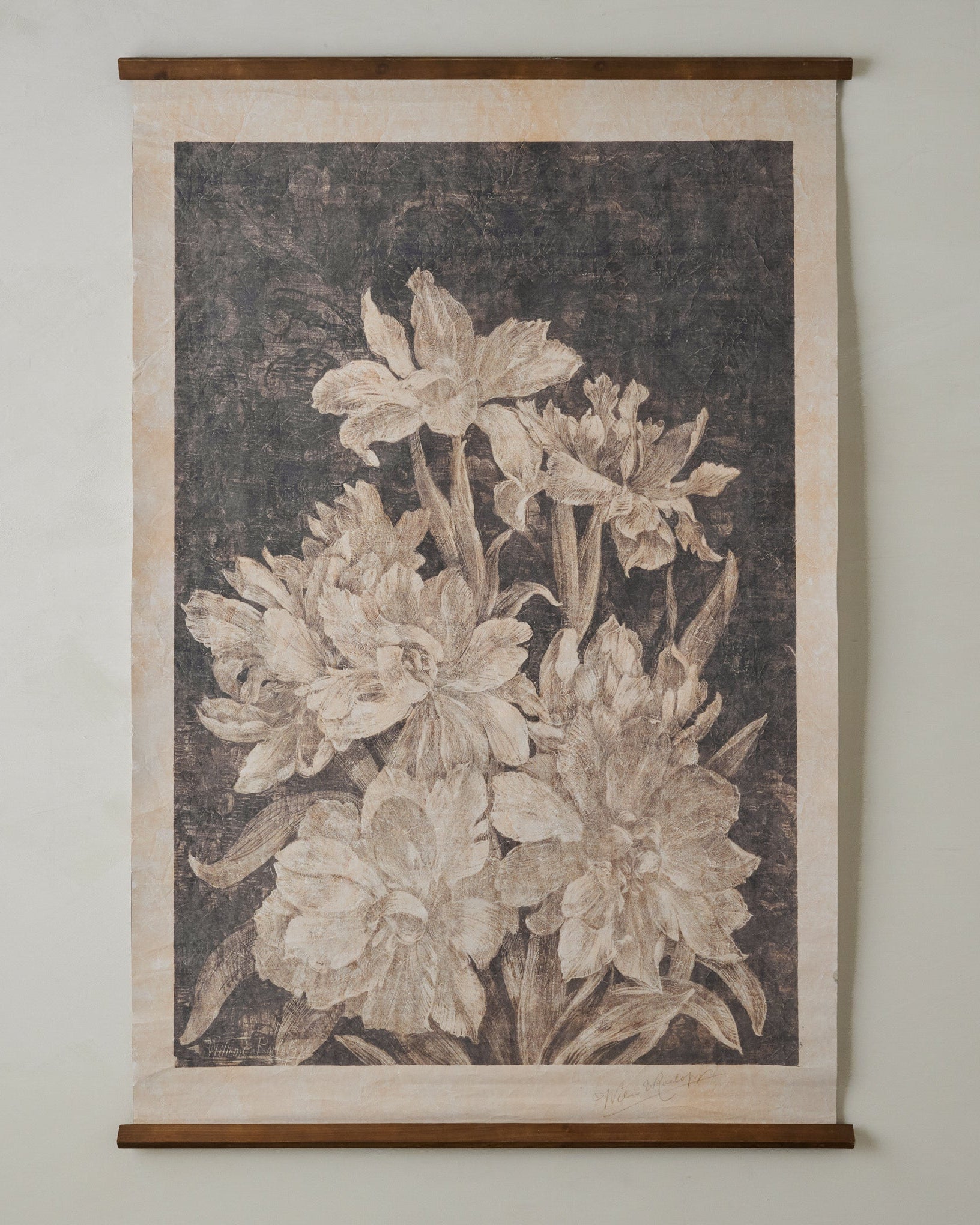 Vintage Bloom Sketch Tapestry - Image 2