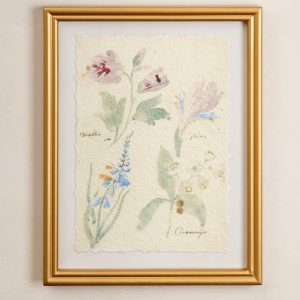 Watercolor Floral Framed Print