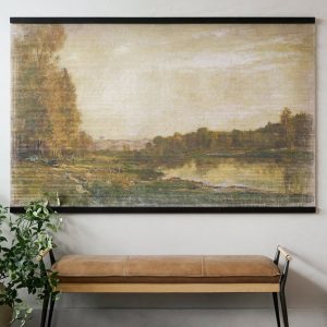 Oversized Vintage Landscape Tapestry