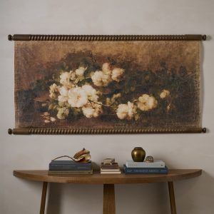 Vintage Botanical Bouquet Tapestry