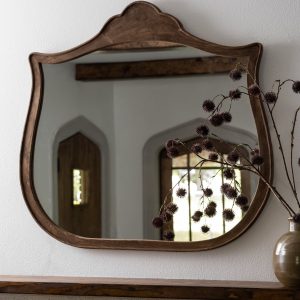 Arched Antiqued Inez Mirror
