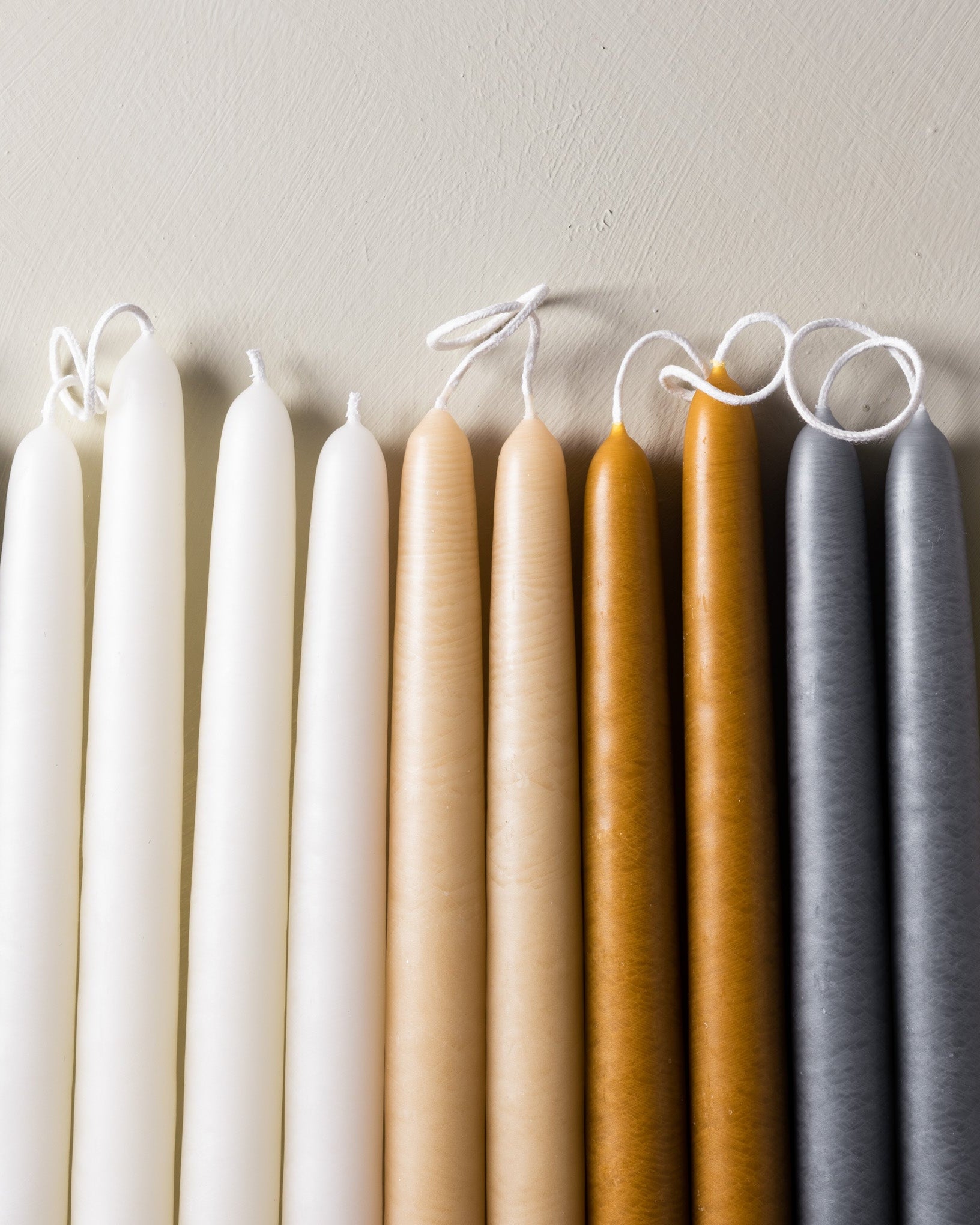 10 Hand Dipped Spun Finish Tapers