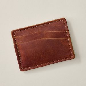 The Levi Fine Leather Horizontal Magnetic Money Clip Wallet