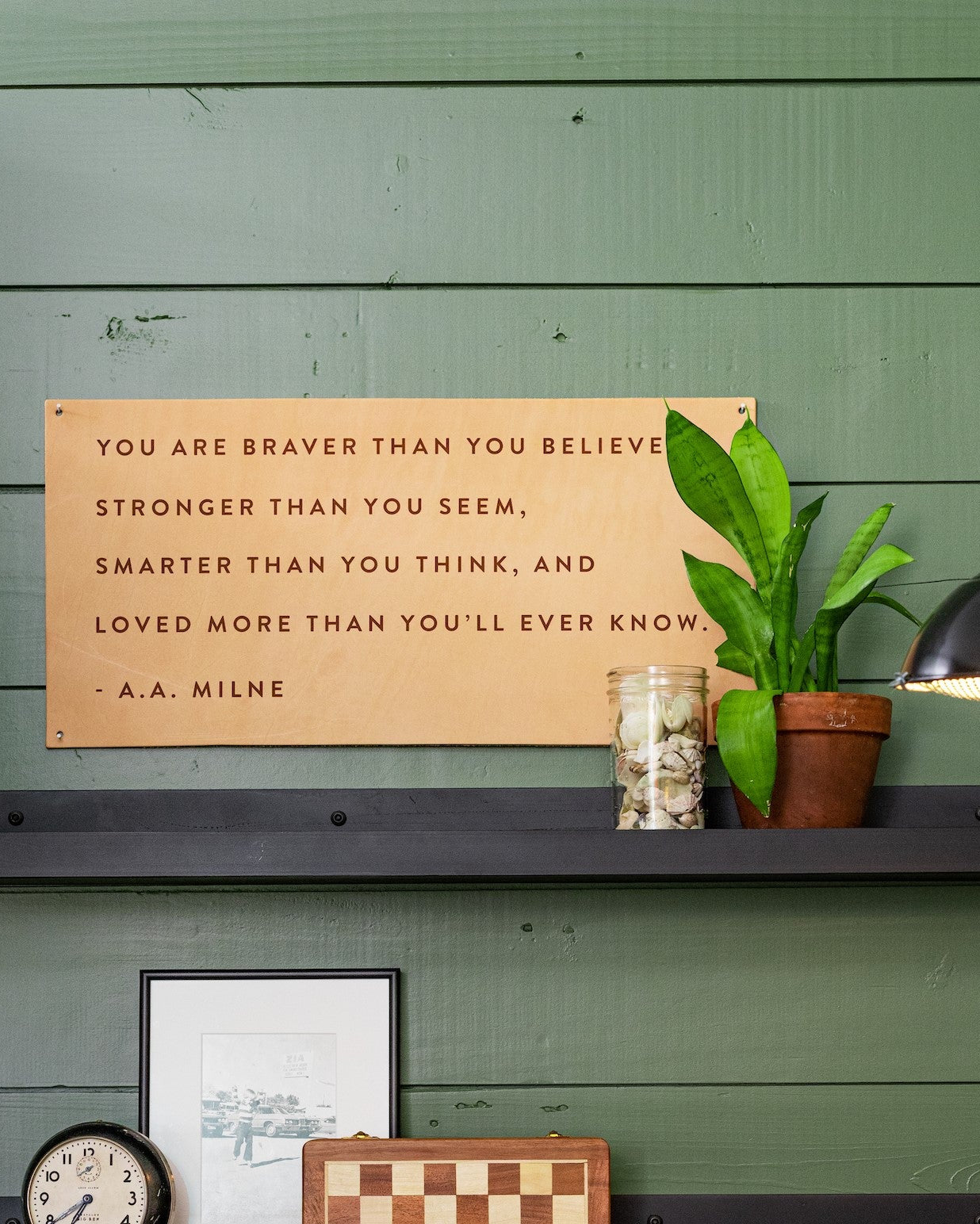 Braver than Leather Sign - Image 2